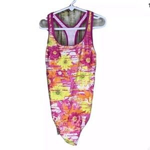 Speedo Girls One Piece Bathing Suit Swim Floral